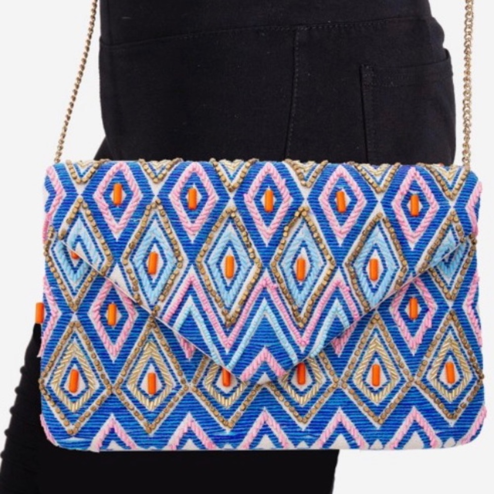 Beaded CrossBody/ Clutch